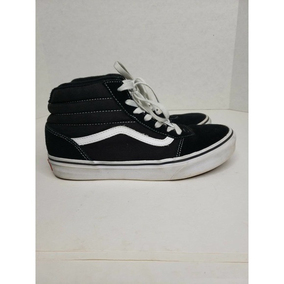 Vans SK8 Hi Canvas‎ High Tops Black White Size 6 Youths - Picture 5 of 9